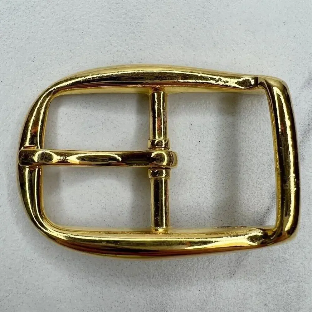 Vintage Gold Tone Simple Basic Belt Buckle for up to 1 Inch Belt